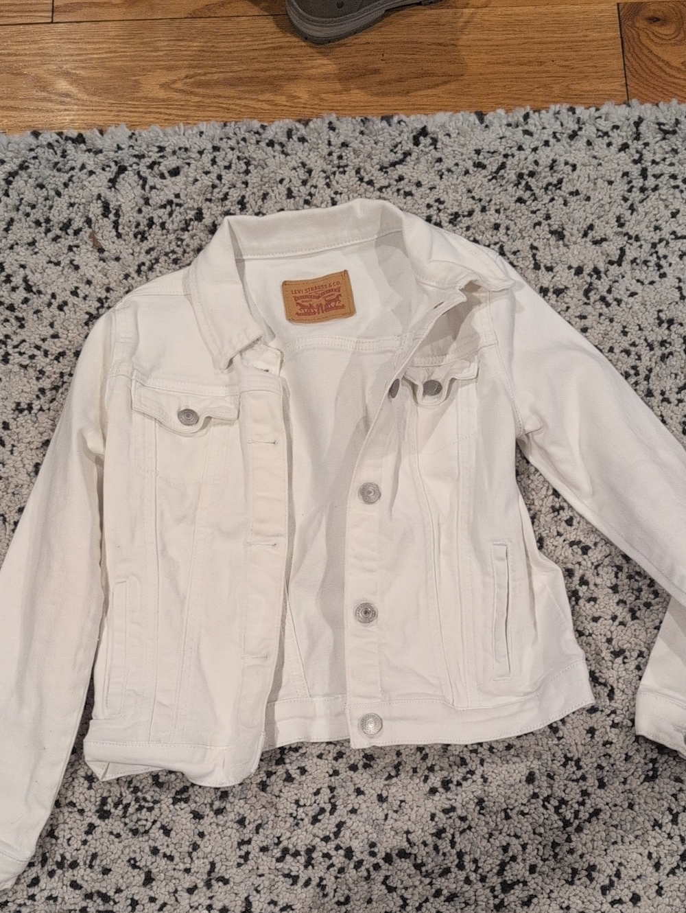 Levi's Kids White Denim Jacket - Button Front